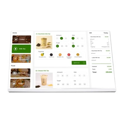 21.5 Inch Desktop Digital Menu Board a ɛyɛ fɛ